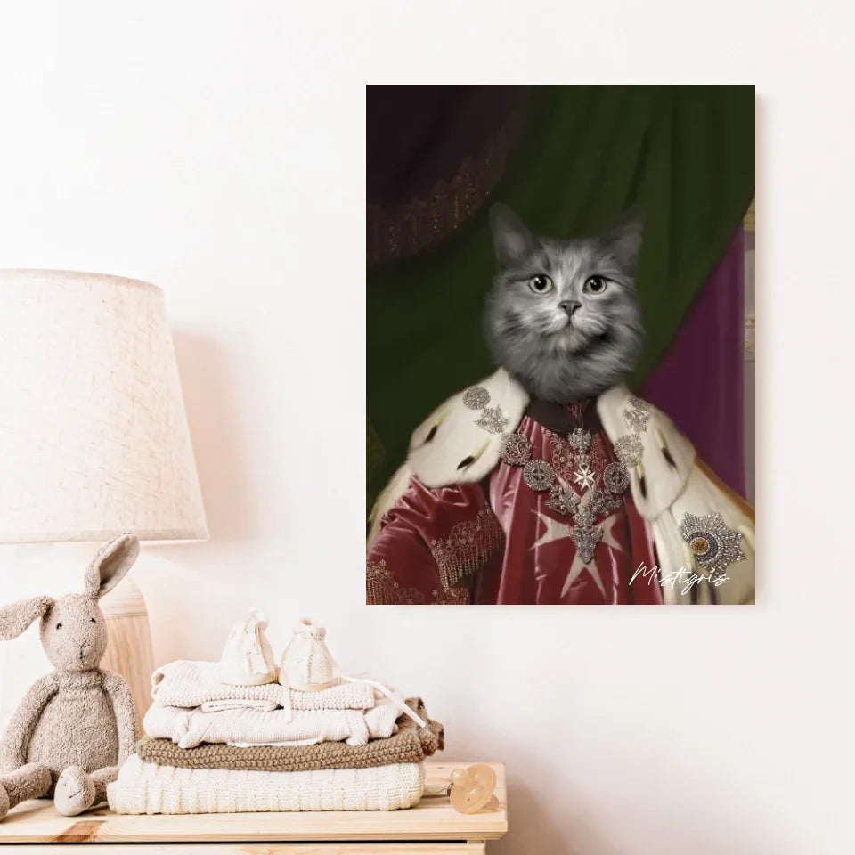 Tableau Animaux Portrait Personnalisé Renaissance Roi Paul Ier de Russie