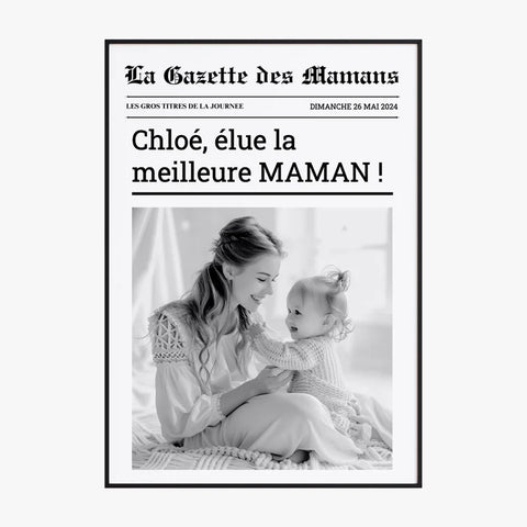 Affiche Personnalisée La Gazette des Mamans