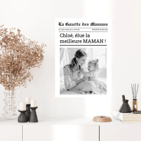 Affiche Personnalisée La Gazette des Mamans