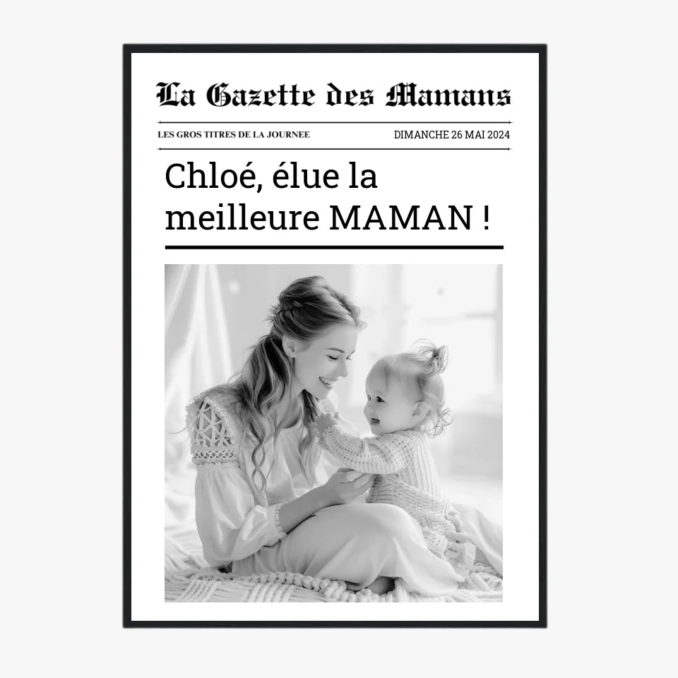 Affiche Personnalisée La Gazette des Mamans