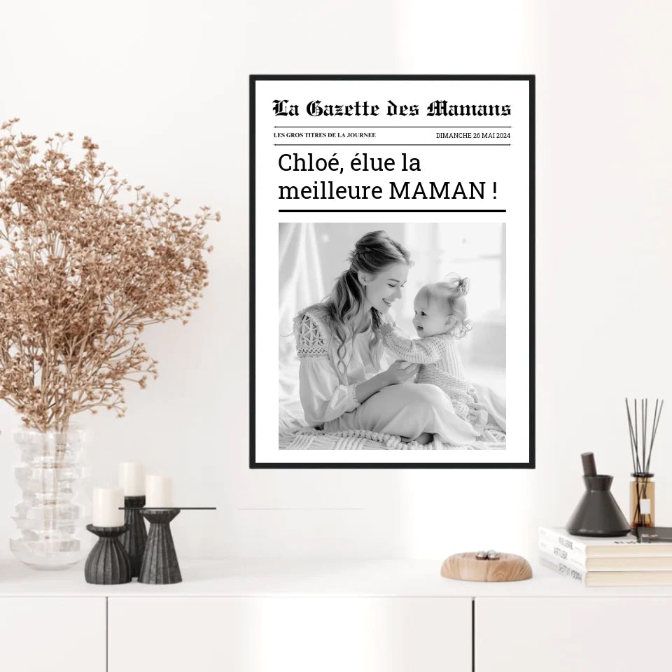 Affiche Personnalisée La Gazette des Mamans