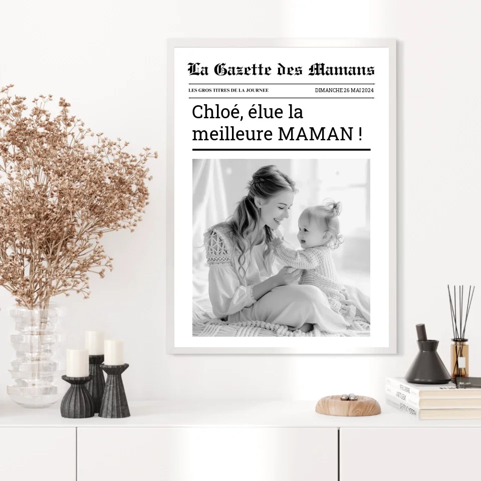 Affiche Personnalisée La Gazette des Mamans