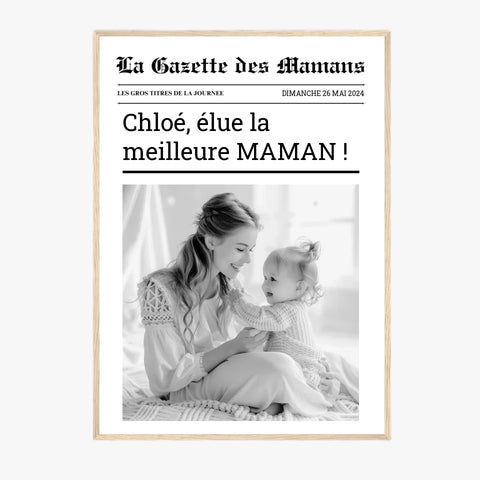 Affiche Personnalisée La Gazette des Mamans