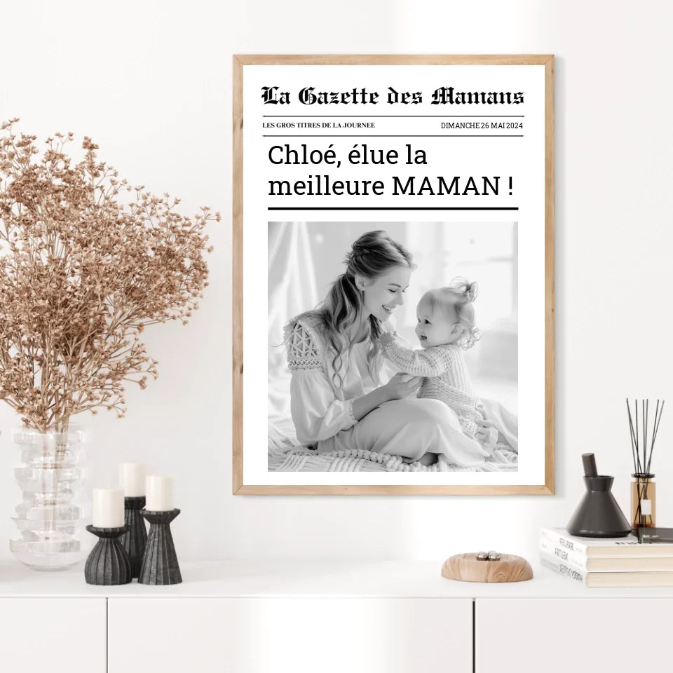 Affiche Personnalisée La Gazette des Mamans