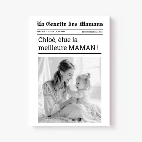 Affiche Personnalisée La Gazette des Mamans