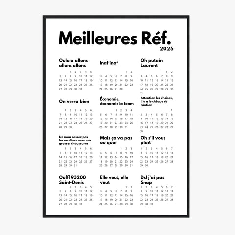 Affiche Personnalisée Calendrier Des Meilleures Réf