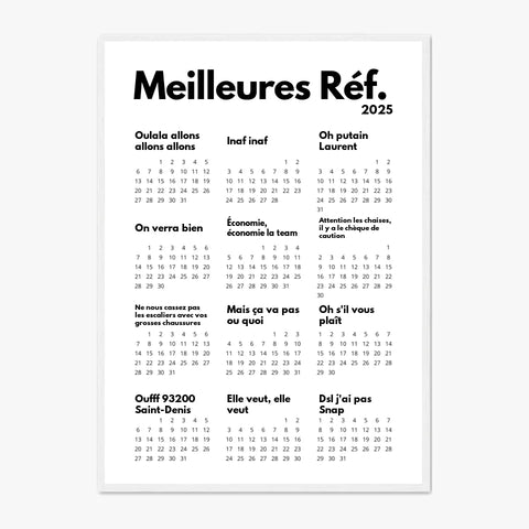 Affiche Personnalisée Calendrier Des Meilleures Réf