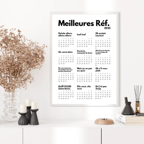 Affiche Personnalisée Calendrier Des Meilleures Réf