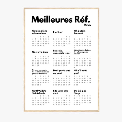 Affiche Personnalisée Calendrier Des Meilleures Réf