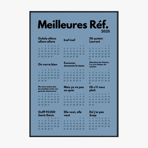 Affiche Personnalisée Calendrier Des Meilleures Réf