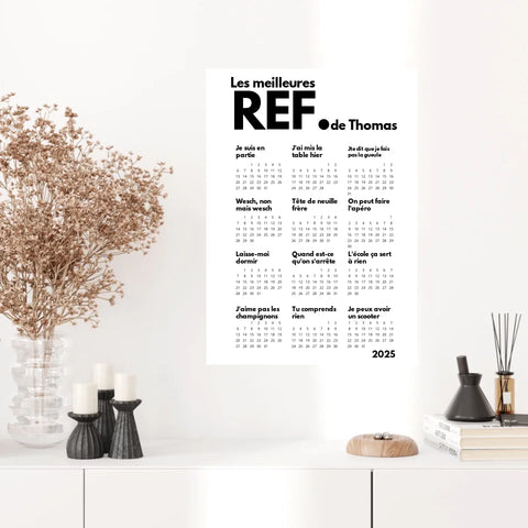 Affiche Calendrier Meilleures Réf Personnalisées