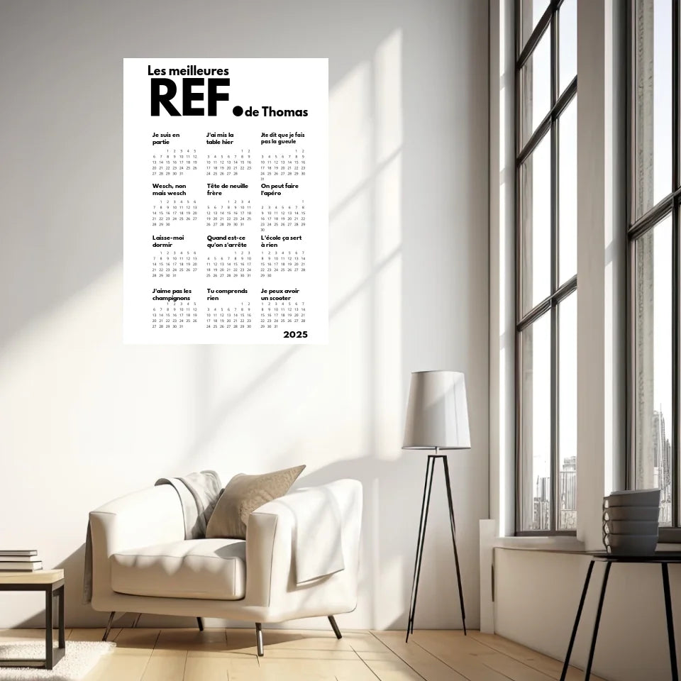 Affiche Calendrier Meilleures Réf Personnalisées