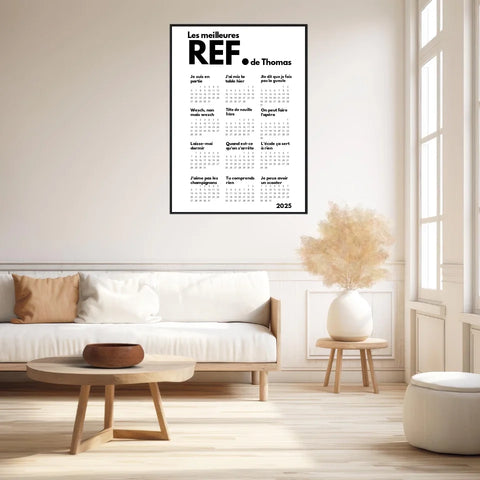 Affiche Calendrier Meilleures Réf Personnalisées