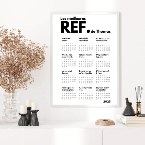 Affiche Calendrier Meilleures Réf Personnalisées