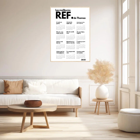 Affiche Calendrier Meilleures Réf Personnalisées