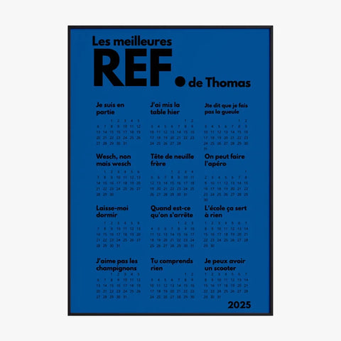 Affiche Calendrier Meilleures Réf Personnalisées