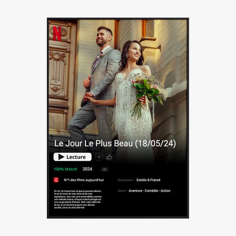 Affiche Personnalisée Poster Netflix Mariage