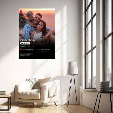 Affiche Personnalisée Poster Netflix Famille