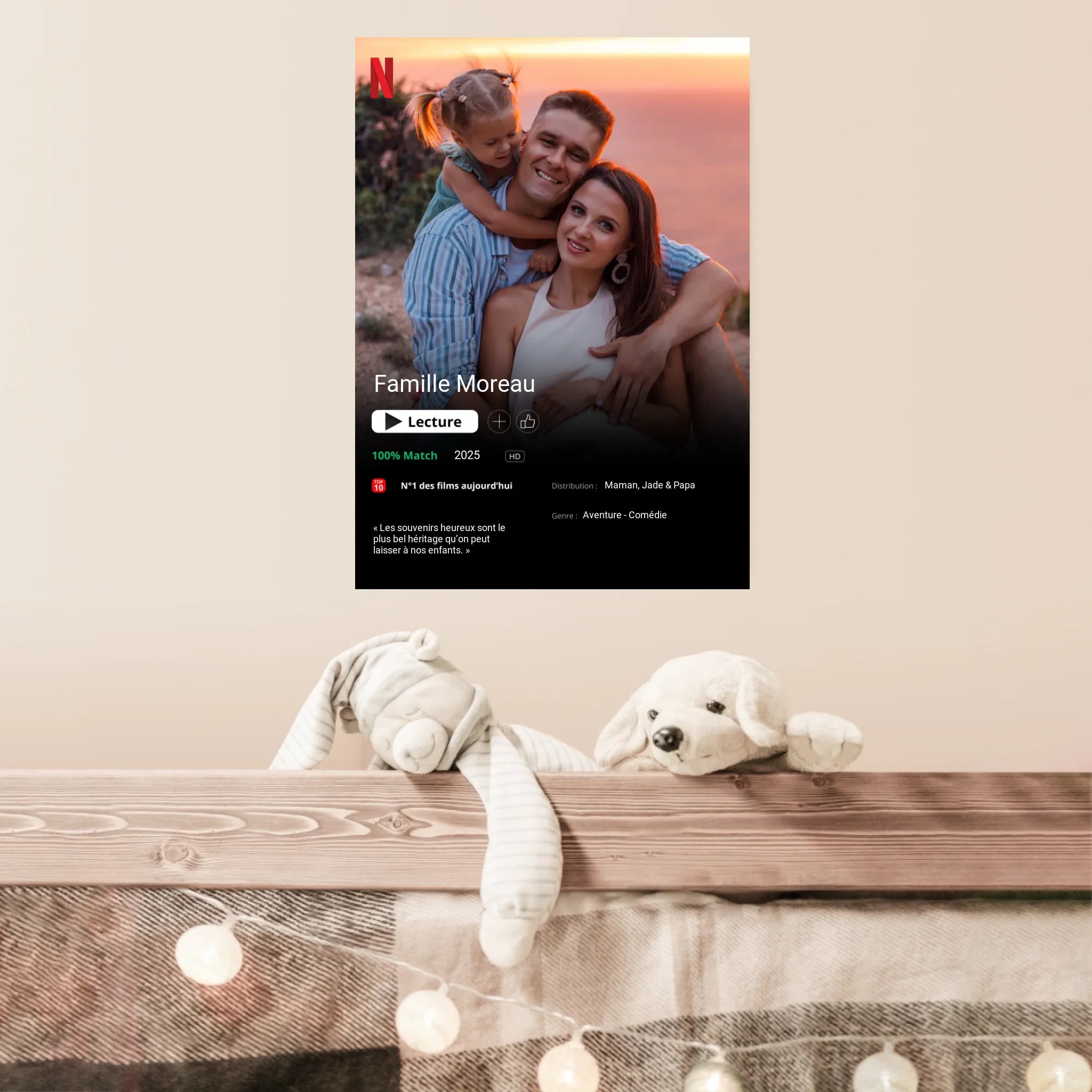 Affiche Personnalisée Poster Netflix Famille