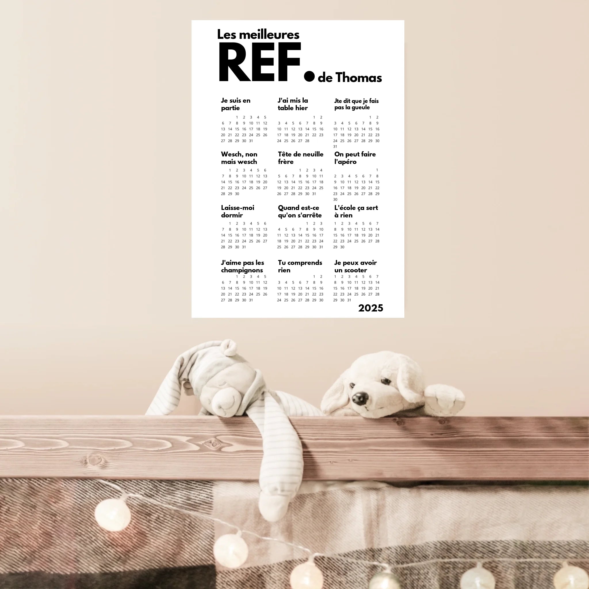 Affiche Calendrier Meilleures Réf Personnalisées