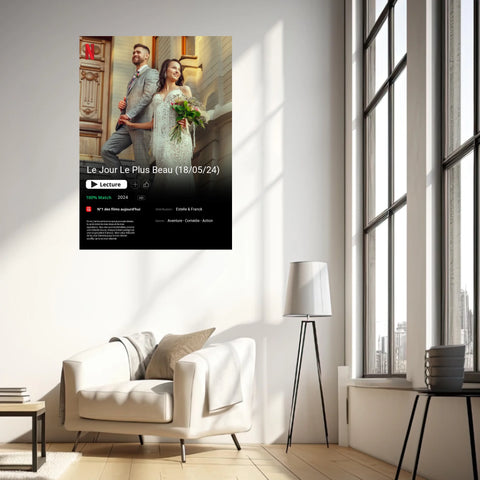 Affiche Personnalisée Poster Netflix Mariage