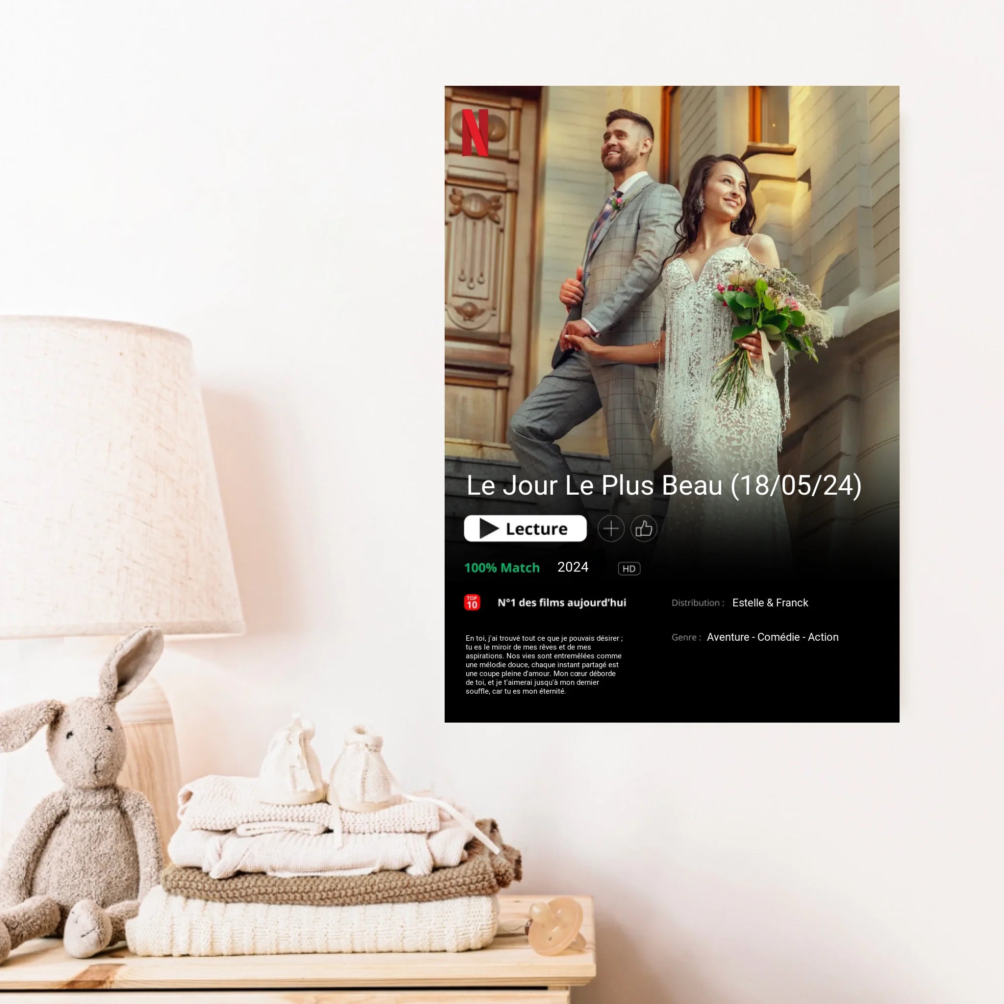 Affiche Personnalisée Poster Netflix Mariage