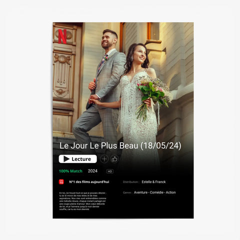 Affiche Personnalisée Poster Netflix Mariage