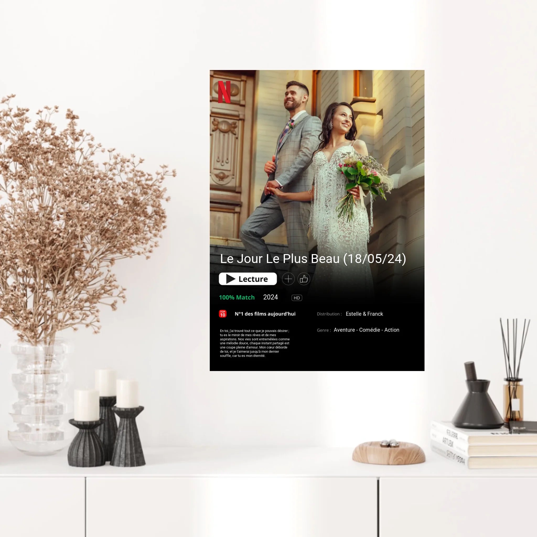 Affiche Personnalisée Poster Netflix Mariage