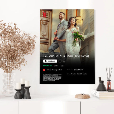 Affiche Personnalisée Poster Netflix Mariage