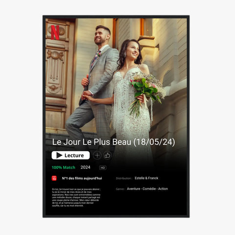 Affiche Personnalisée Poster Netflix Mariage