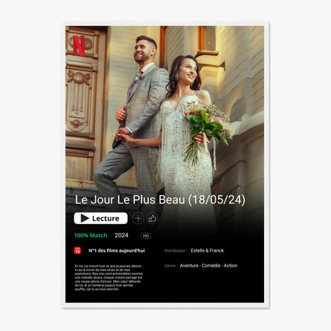 Affiche Personnalisée Poster Netflix Mariage