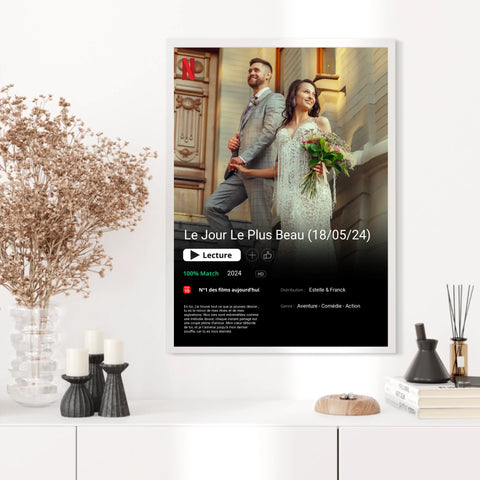 Affiche Personnalisée Poster Netflix Mariage