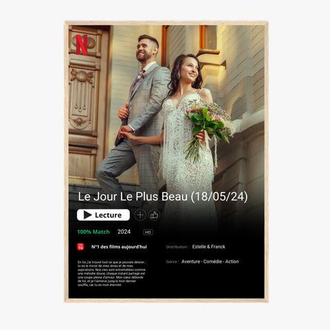 Affiche Personnalisée Poster Netflix Mariage