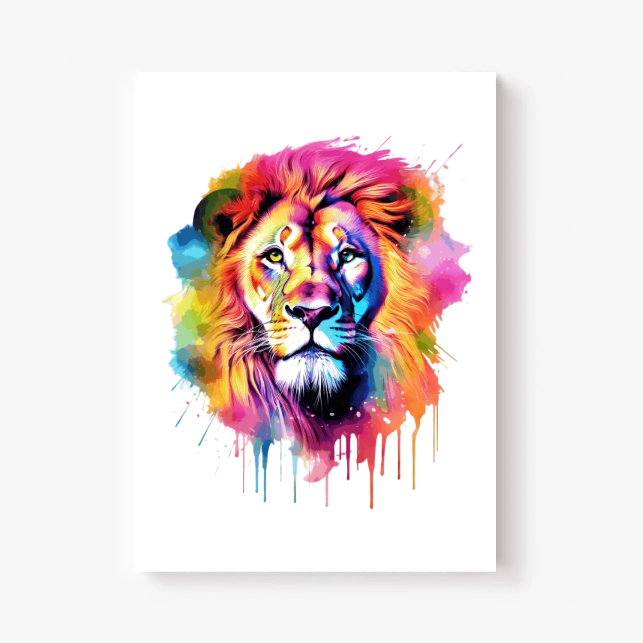 Tableau Animaux Lion Pop Art