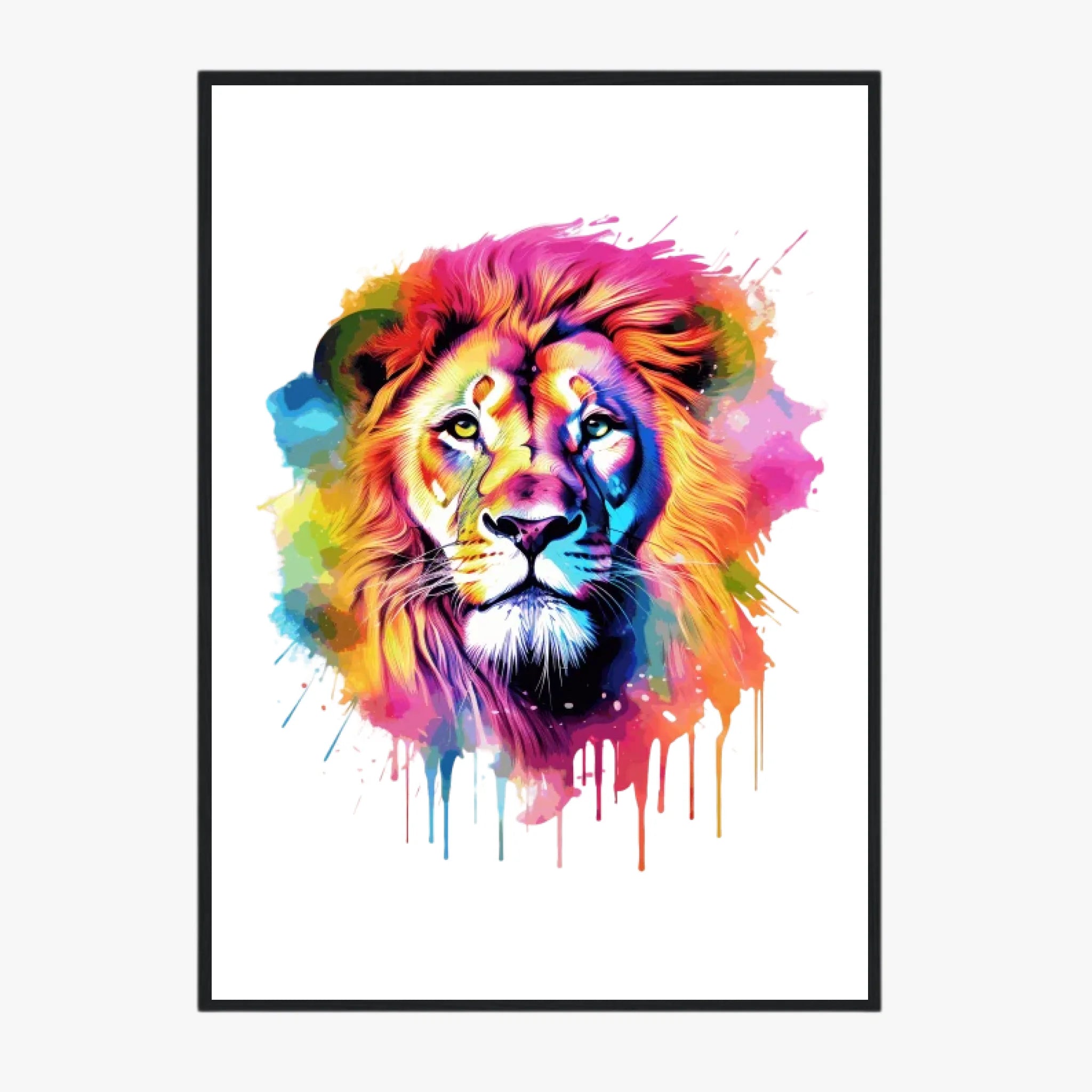 Tableau Animaux Lion Pop Art