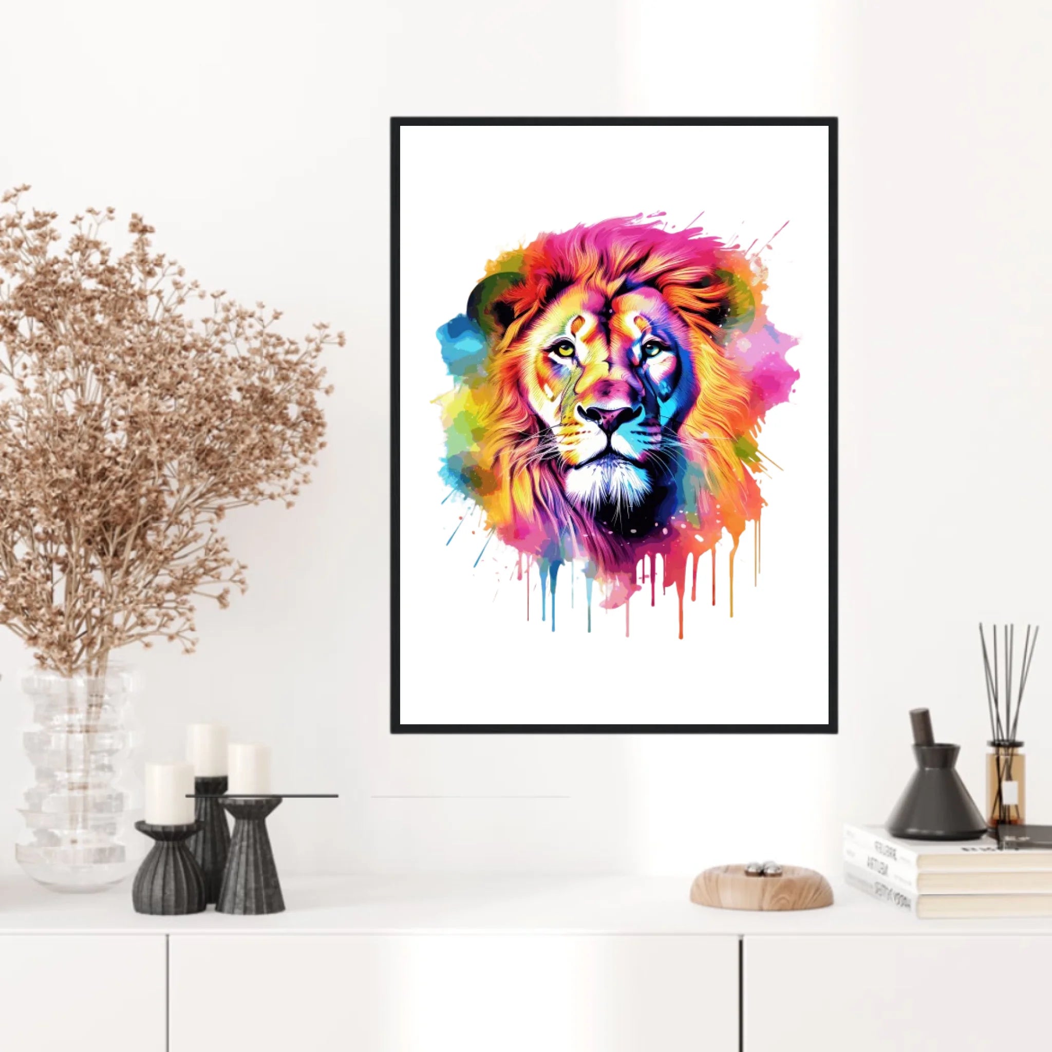 Tableau Animaux Lion Pop Art