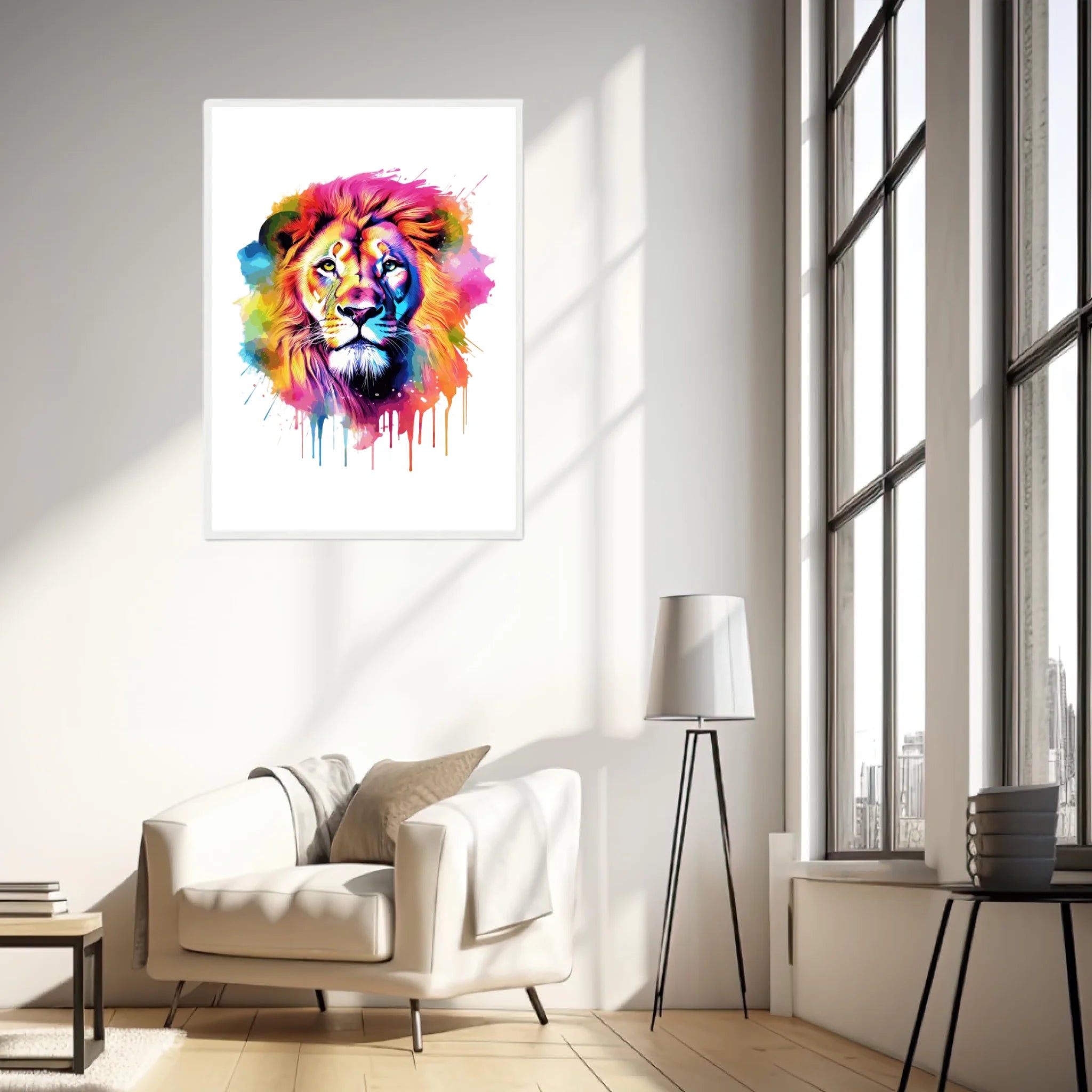 Tableau Animaux Lion Pop Art