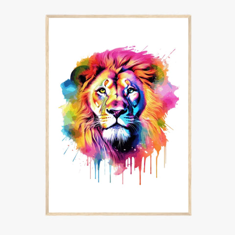 Tableau Animaux Lion Pop Art