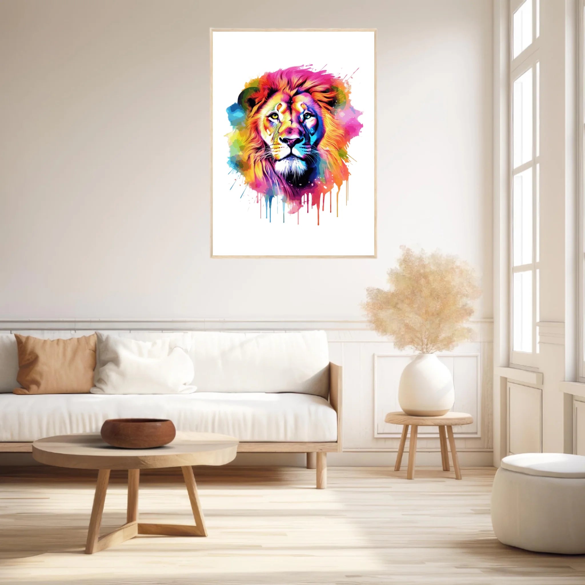 Tableau Animaux Lion Pop Art