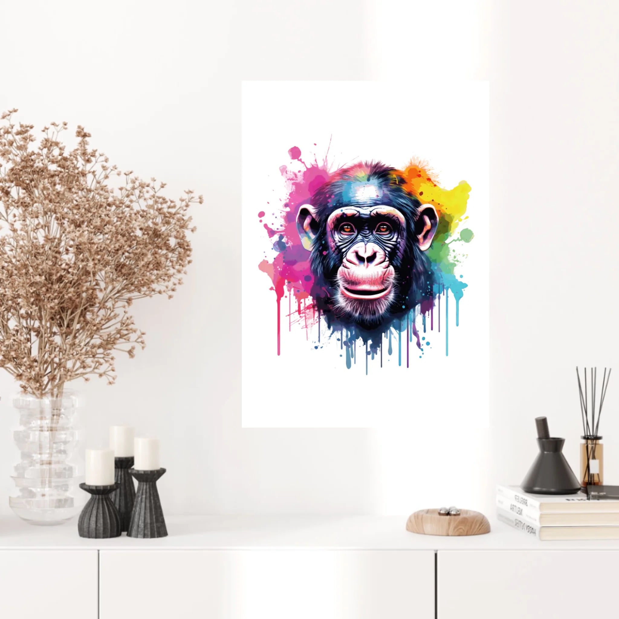 Tableau Animaux Singe Pop Art