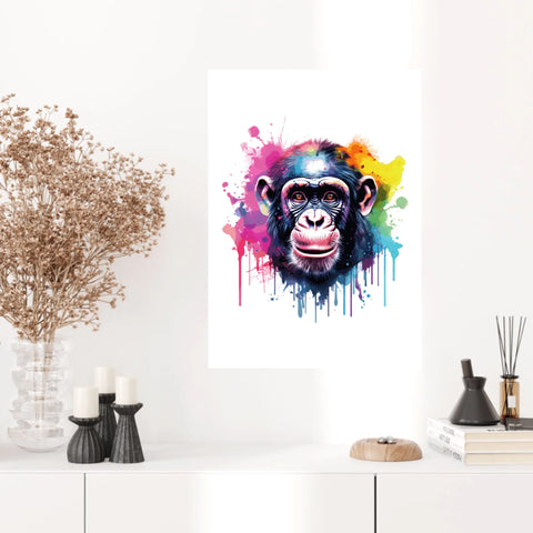 Tableau Animaux Singe Pop Art