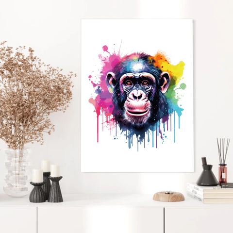 Tableau Animaux Singe Pop Art