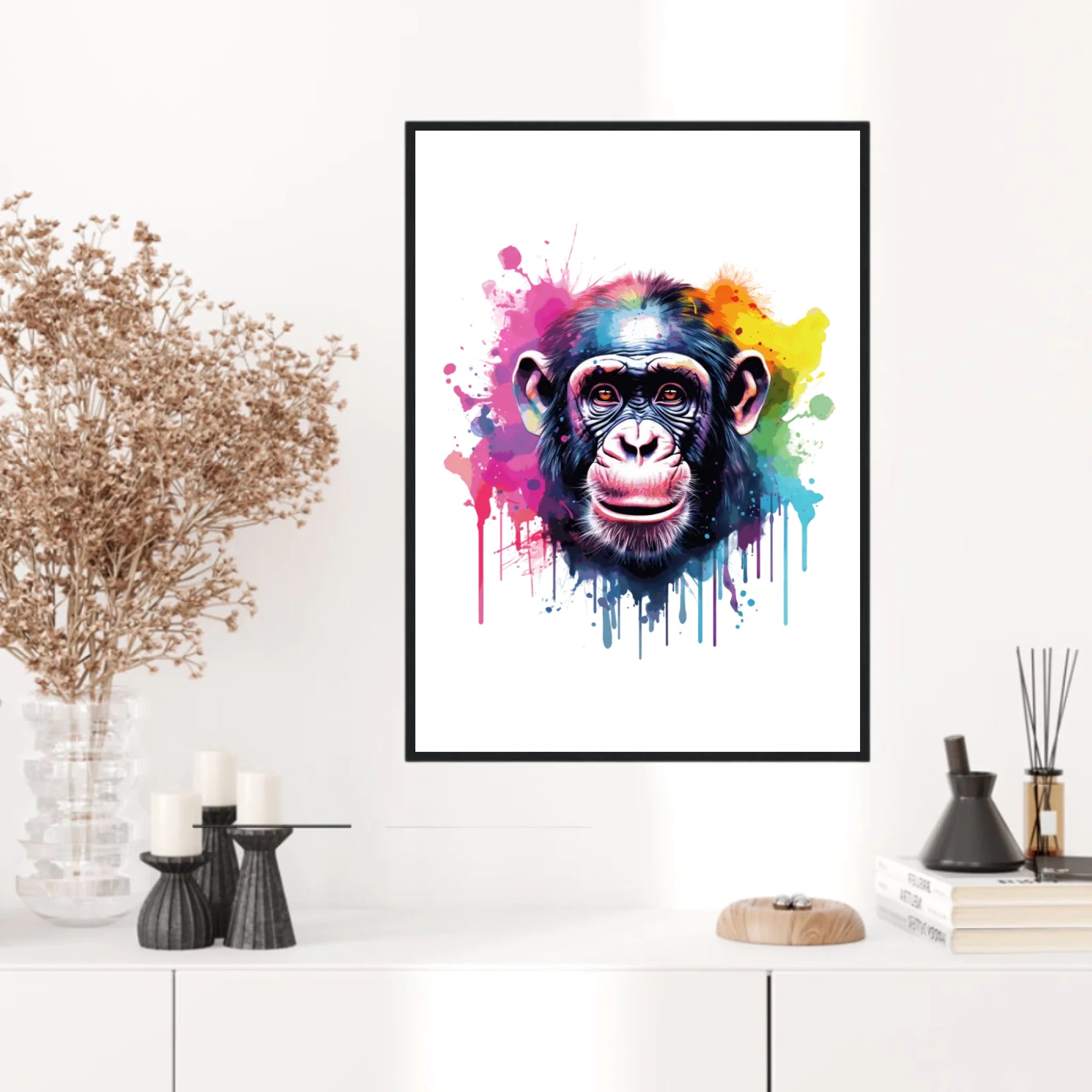 Tableau Animaux Singe Pop Art