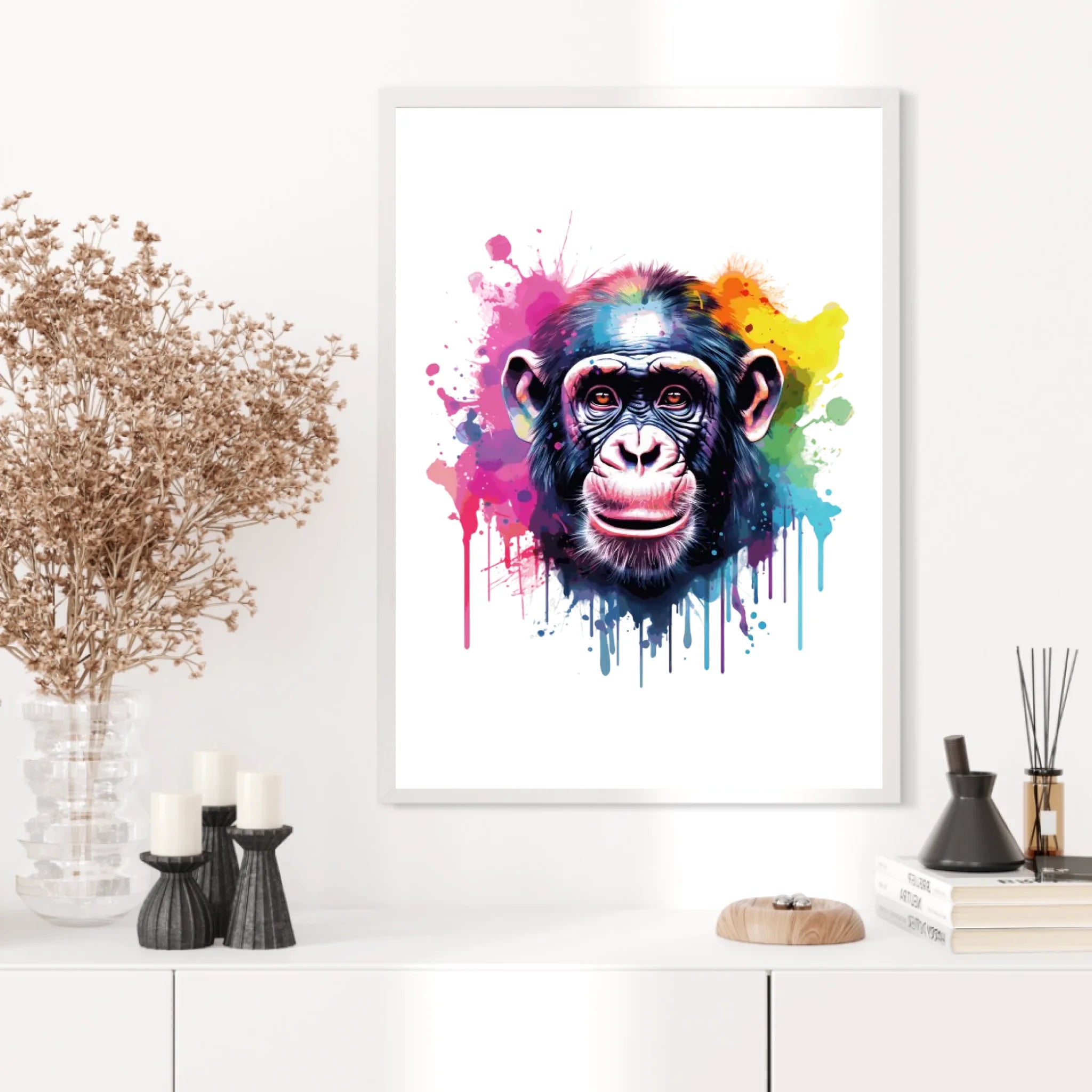 Tableau Animaux Singe Pop Art