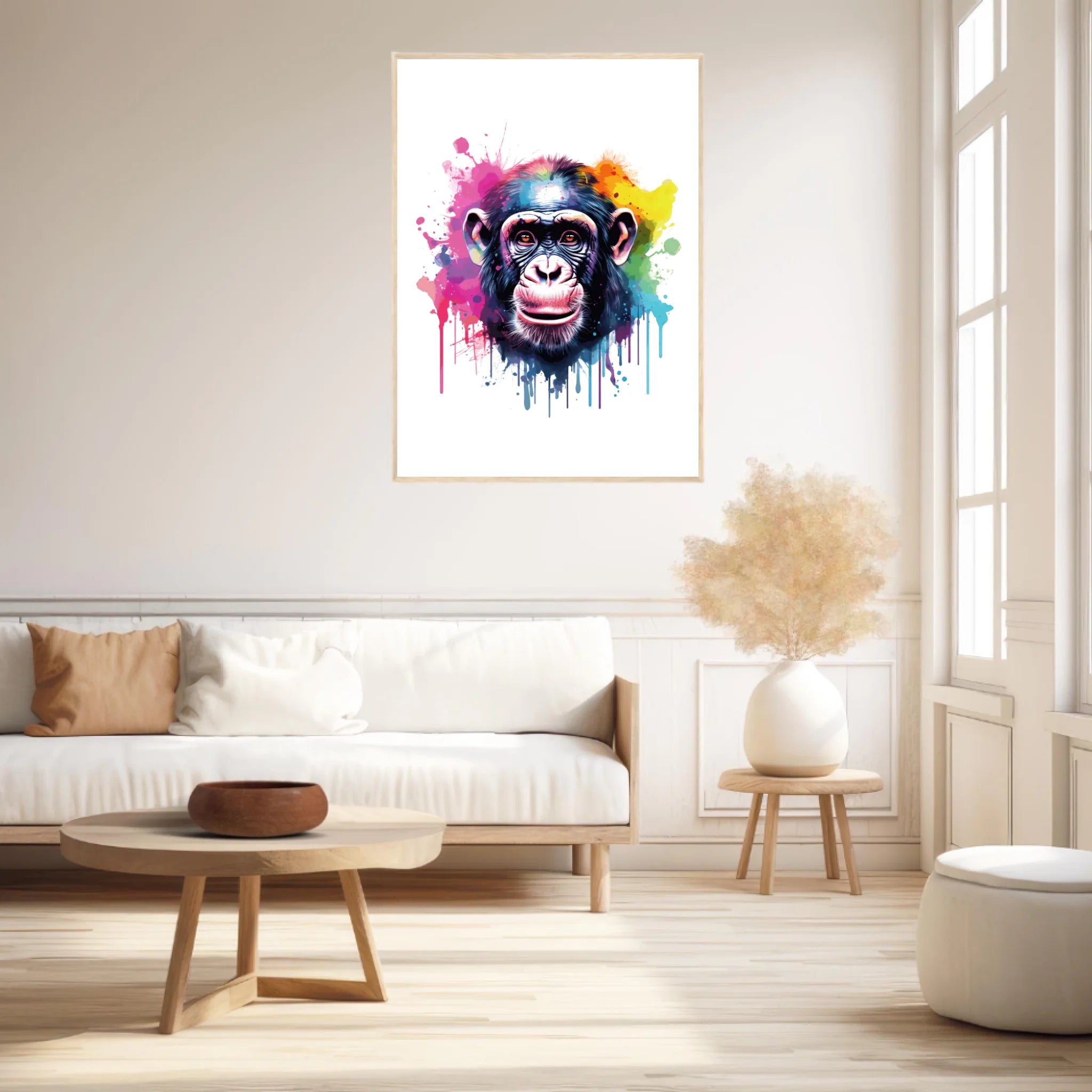 Tableau Animaux Singe Pop Art