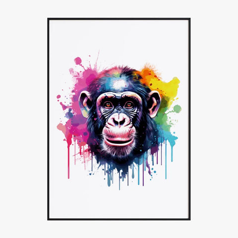 Tableau Animaux Singe Pop Art