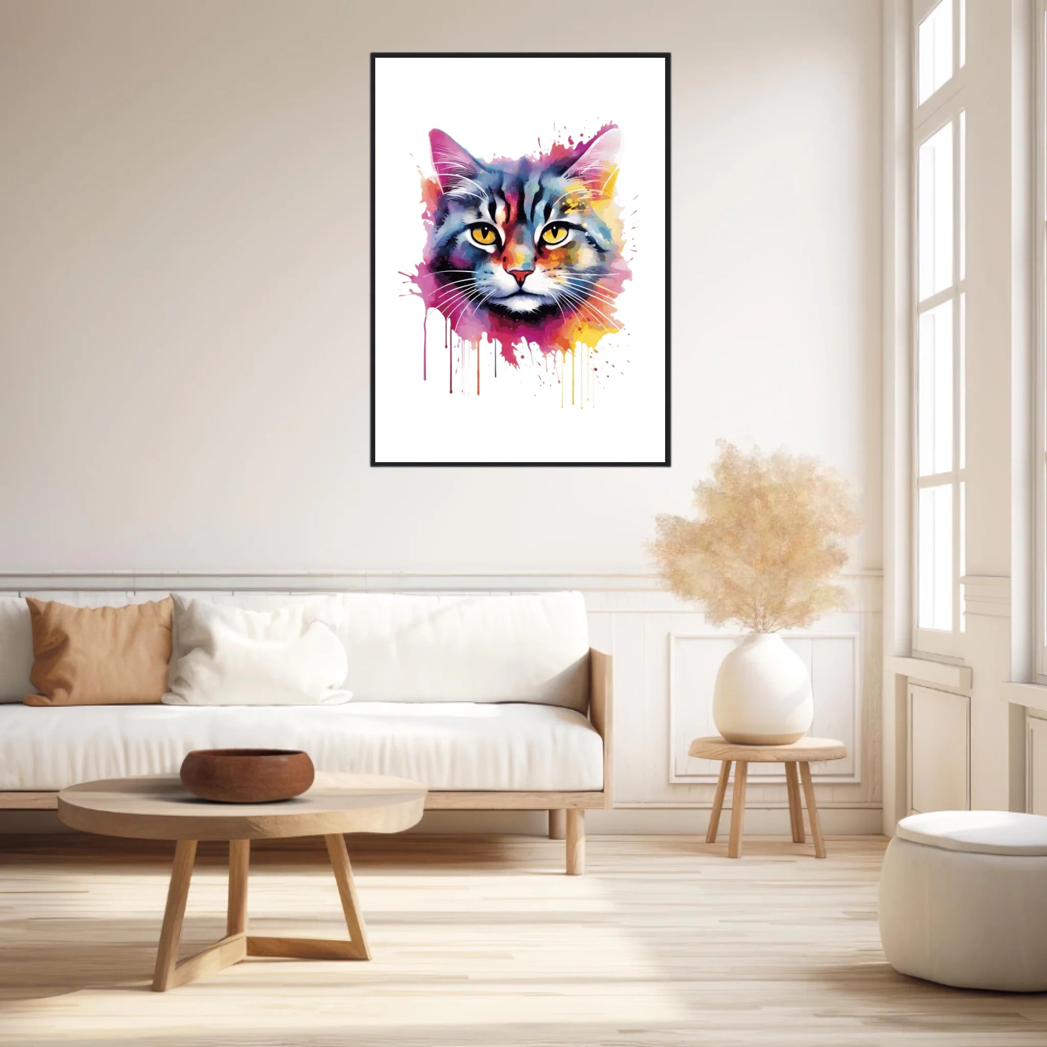 Tableau Animaux Chat Pop Art