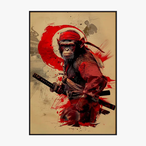 Tableau Animaux Singe Ninja