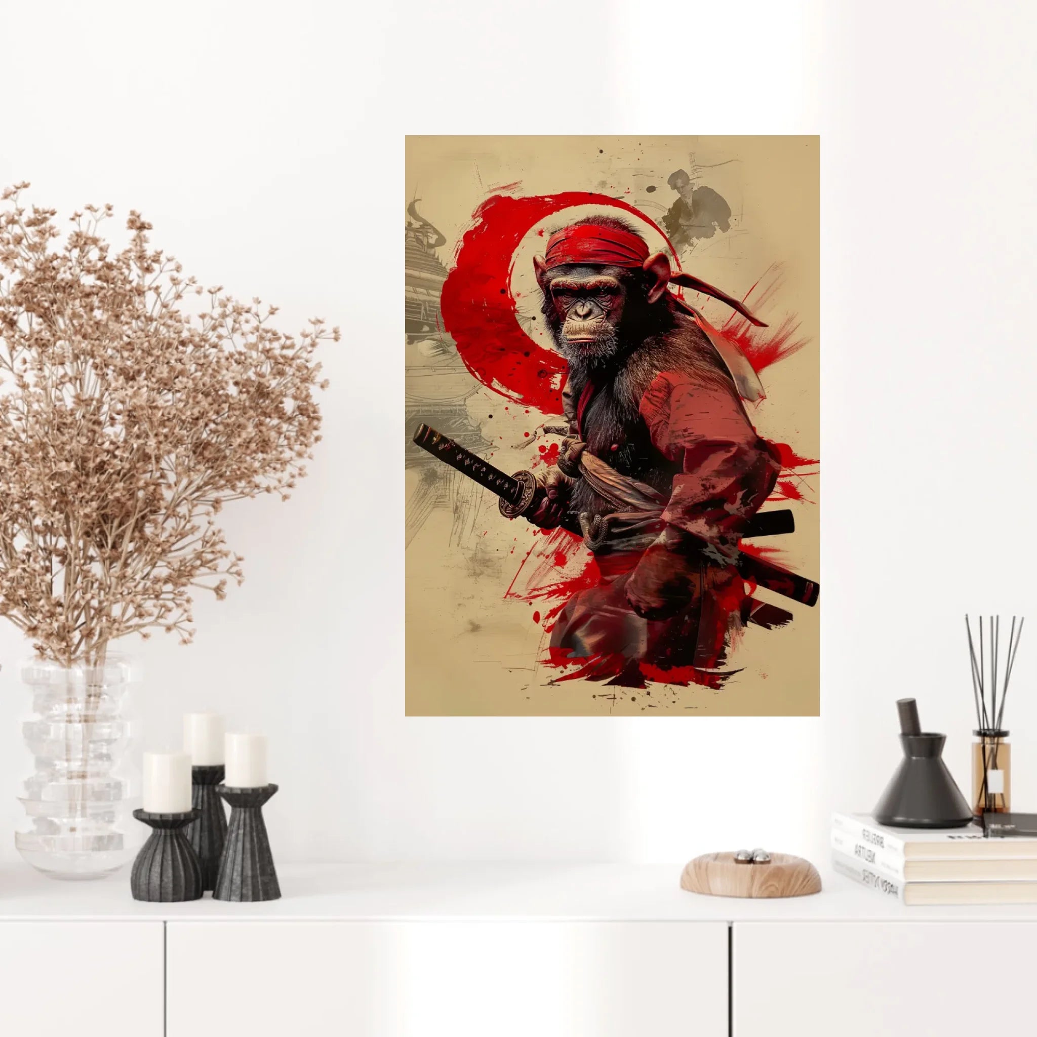 Tableau Animaux Singe Ninja