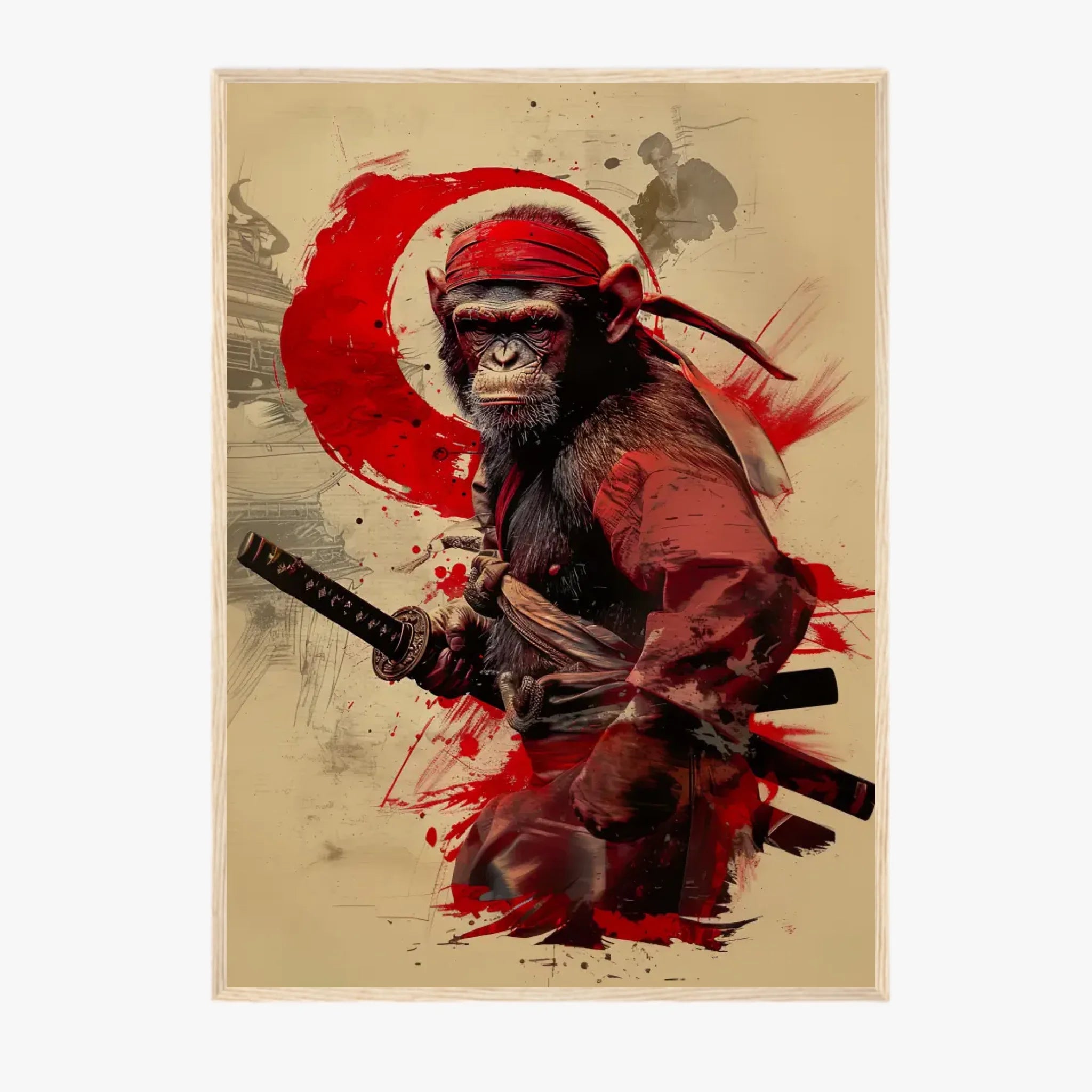 Tableau Animaux Singe Ninja